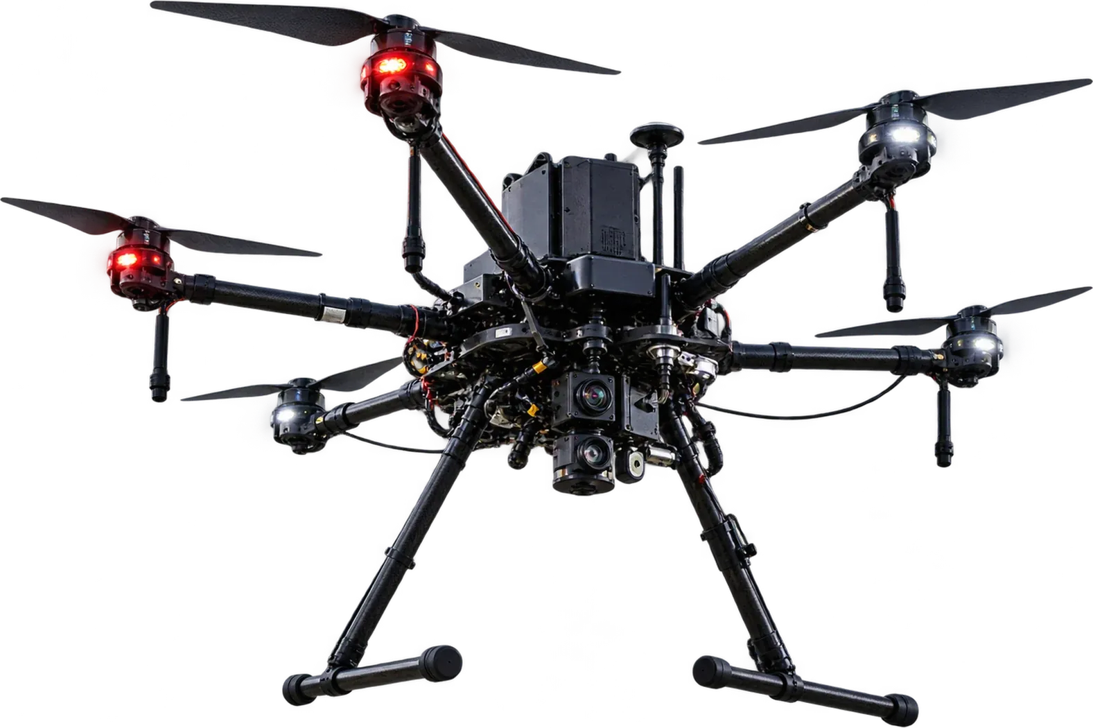Sensor hexacopter using WonderLand precision landing